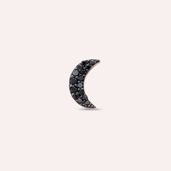 Black Moon 0.11 CT Black Diamond Single Earring - 4