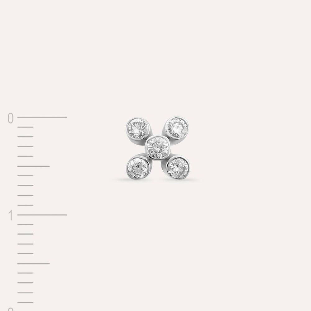 Bliss 0.17 CT Diamond White Gold Mini Single Earring