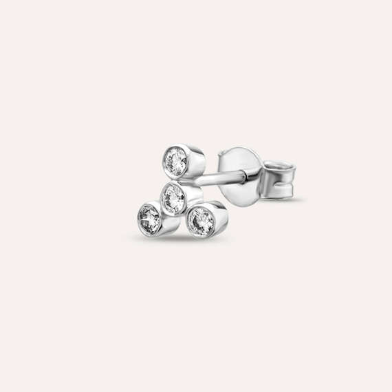 Bliss Four 0.14 CT Diamond Mini Single Earring - 1