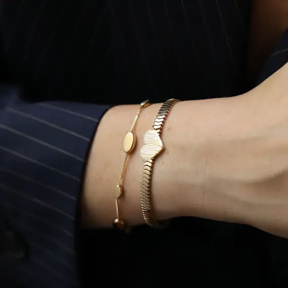 Blob Yellow Gold Bracelet - 2
