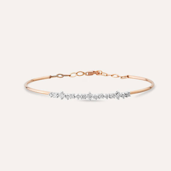 Bloom 0.42 CT Diamond Rose Gold Bracelet - 1