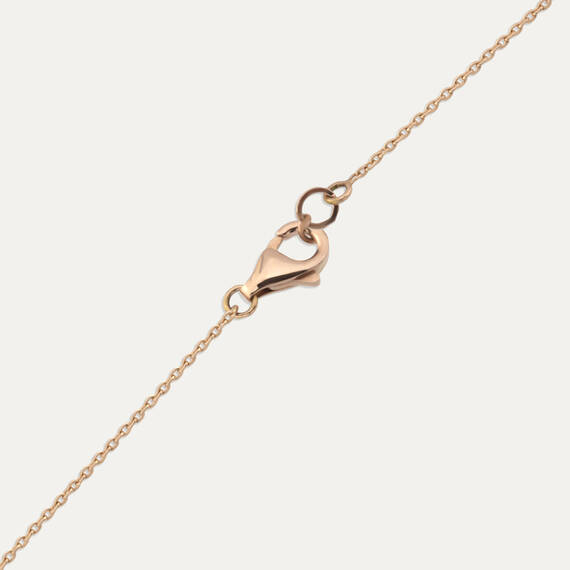 Bloom 0.58 CT Diamond Rose Gold Pendant - 4