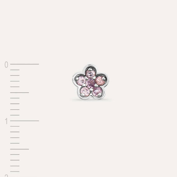 Bloss 0.15 CT Pink Sapphire Single Earring - 4