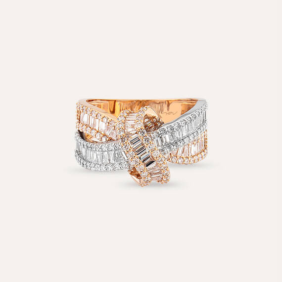 Bowie 2.40 CT Baguette and Trapeze Cut Diamond Ring - 4