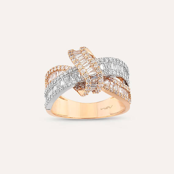 Bowie 2.40 CT Baguette and Trapeze Cut Diamond Ring - 2