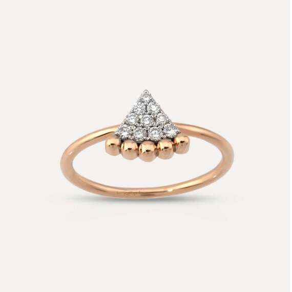 Cheesecake 0.13 CT Diamond Rose Gold Ring - 3