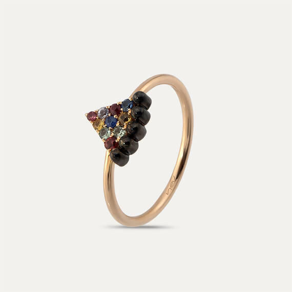 Cheesecake 0.20 CT Multicolor Sapphire Ring - 1