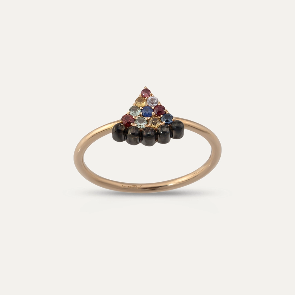 Cheesecake 0.20 CT Multicolor Sapphire Ring - 3