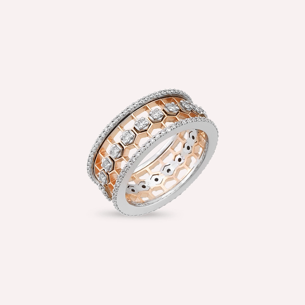 Comb 0.82 CT Diamond Eternity Ring - 4