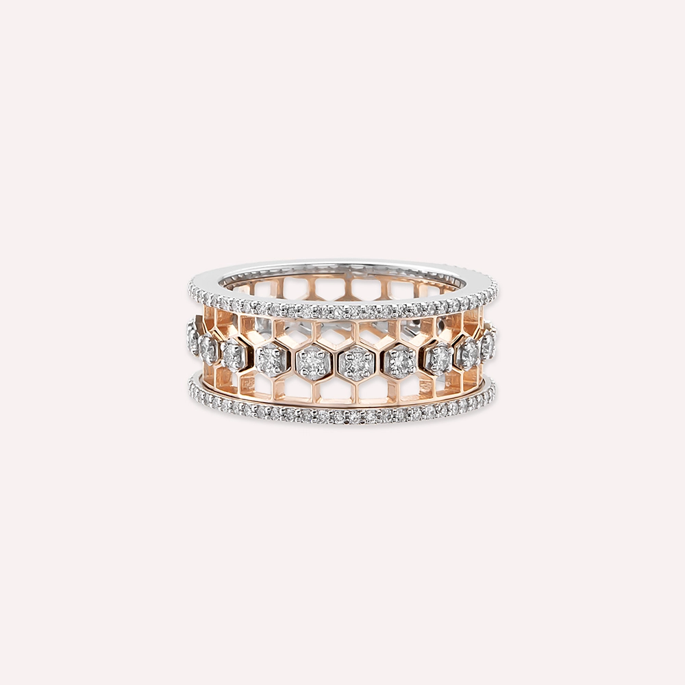 Comb 0.82 CT Diamond Eternity Ring - 6