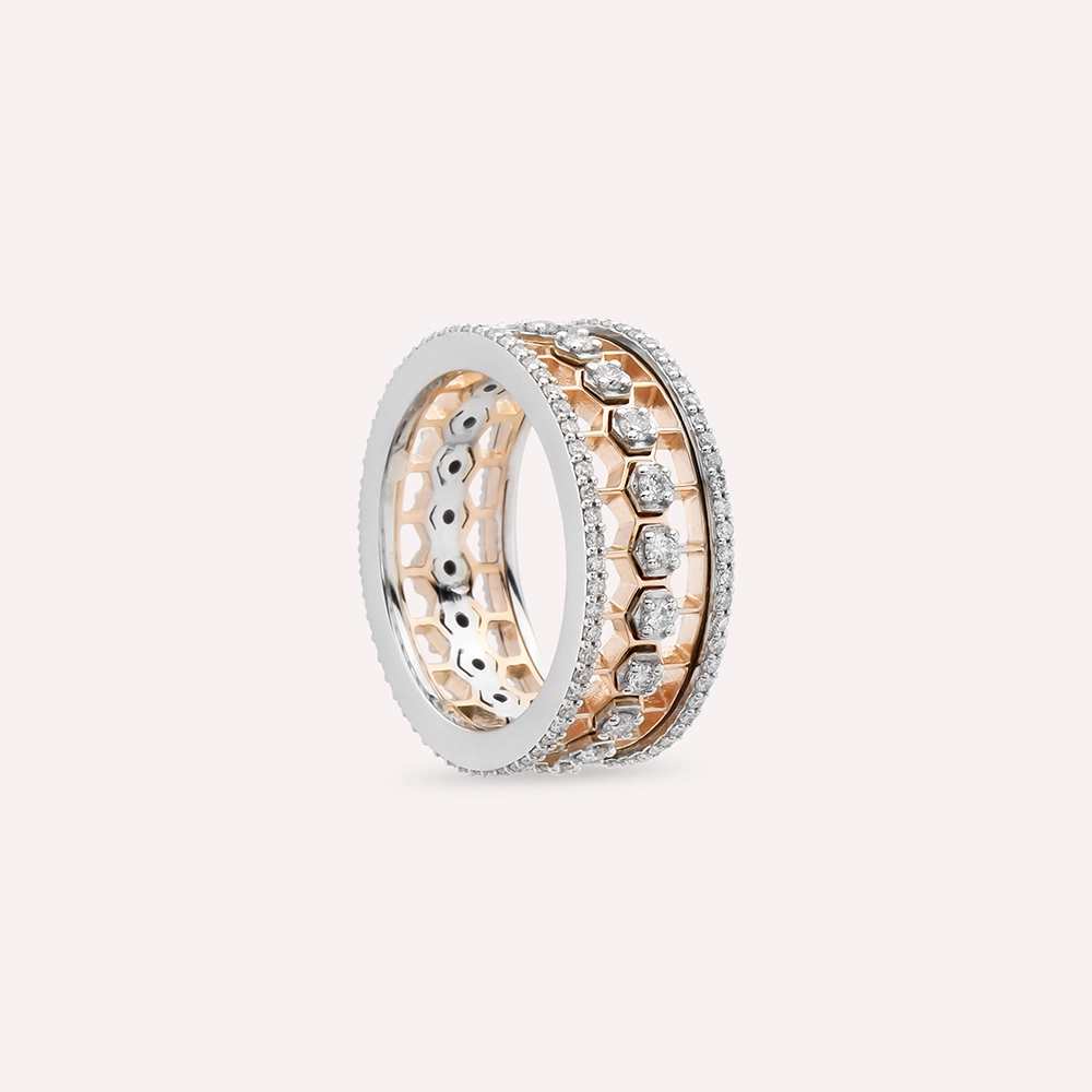 Comb 0.82 CT Diamond Eternity Ring - 7