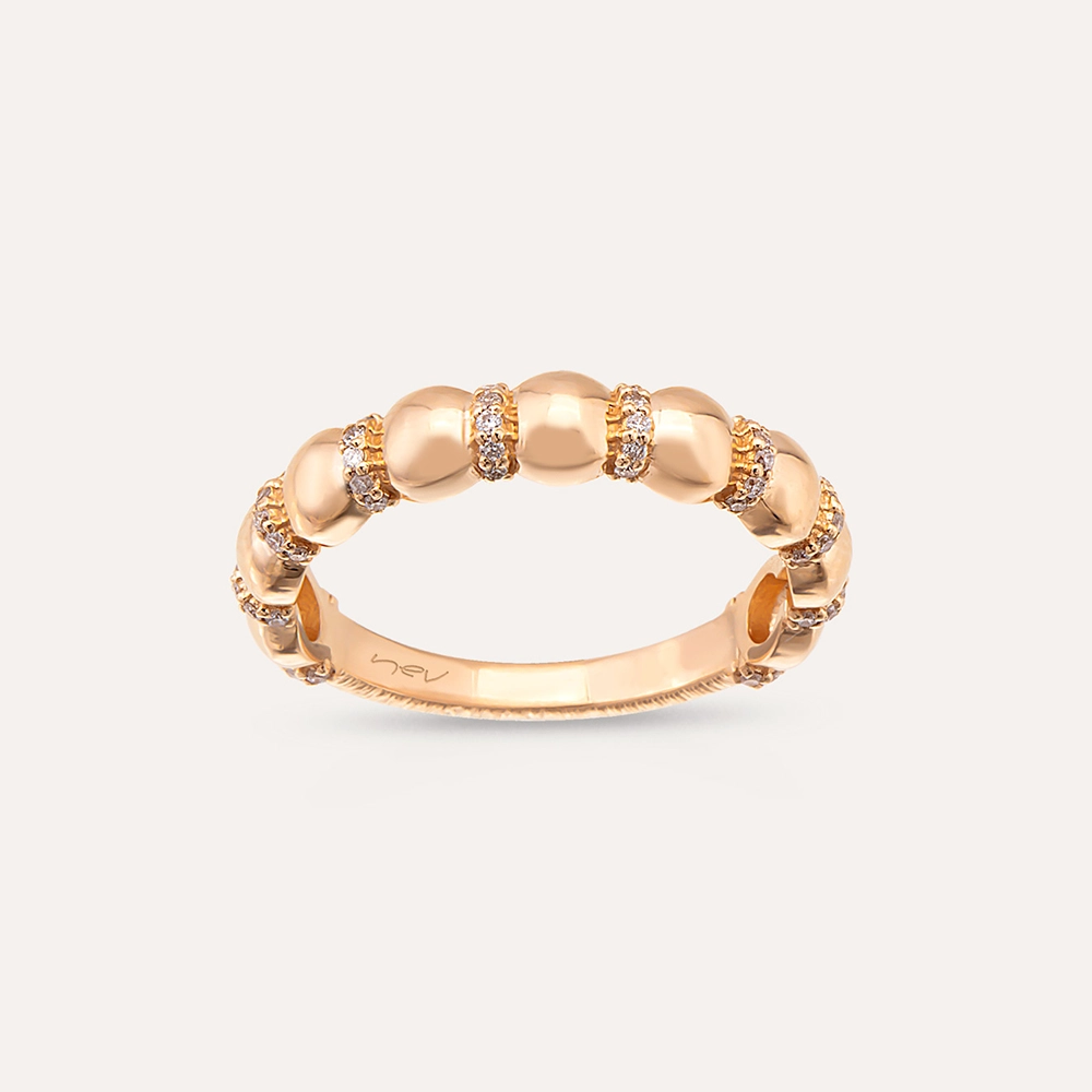 Core 0.19 CT Diamond Rose Gold Ring - 1