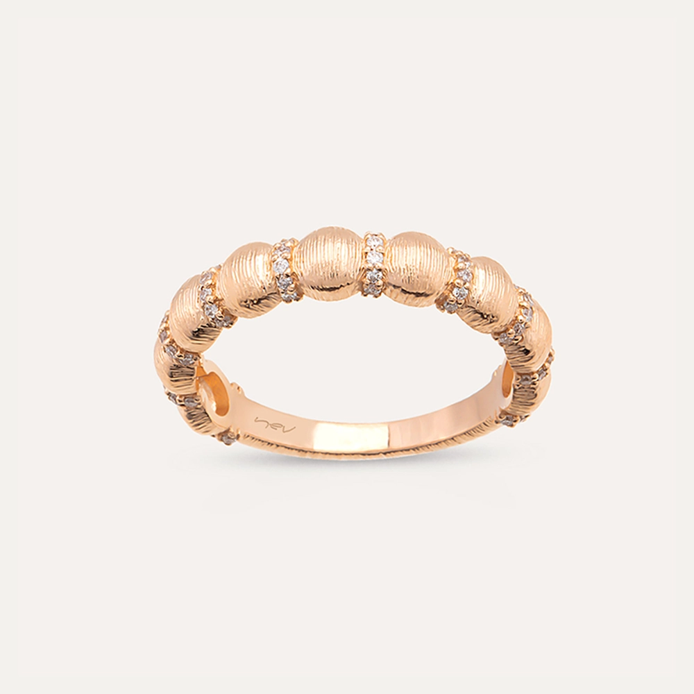 Core Matte 0.20 CT Diamond Rose Gold Ring - 1