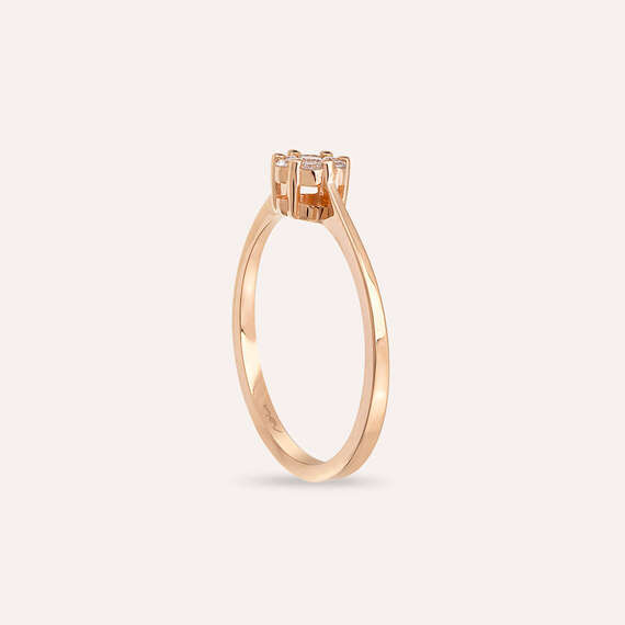 Coronet 0.16 CT Diamond Rose Gold Ring - 5