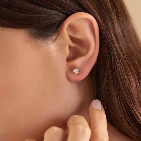 Coronet 0.31 CT Diamond Rose Gold Earring - 2