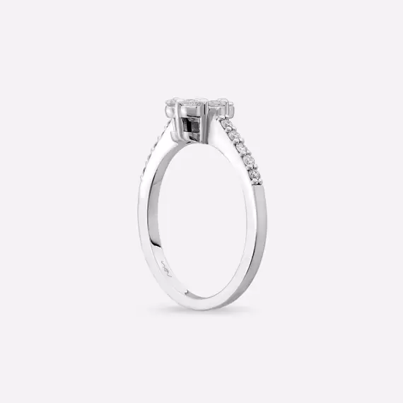 Coronet 0.64 CT Diamond White Gold Ring - 5