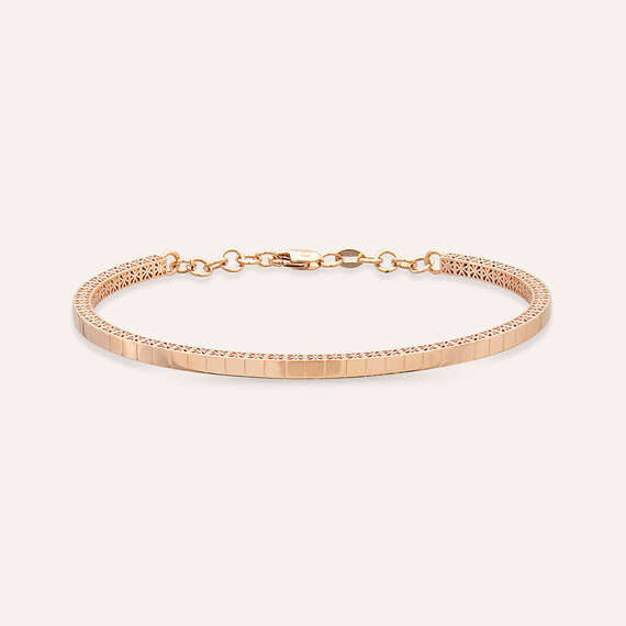 Cubes Rose Gold Bracelet - 1