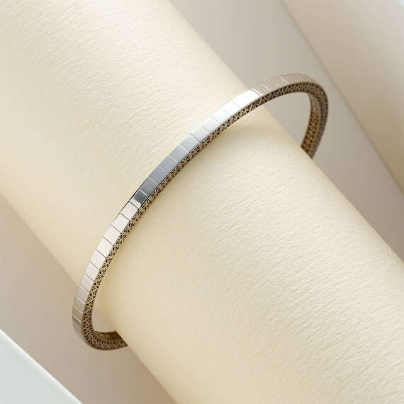 Cubes White Gold Bracelet - 1