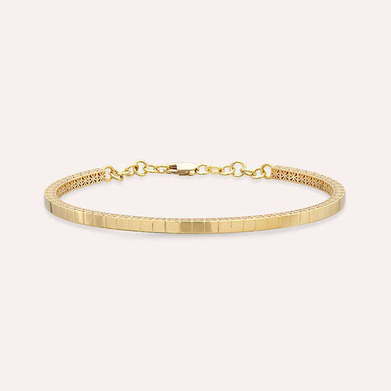 Cubes Yellow Gold Bracelet - 3