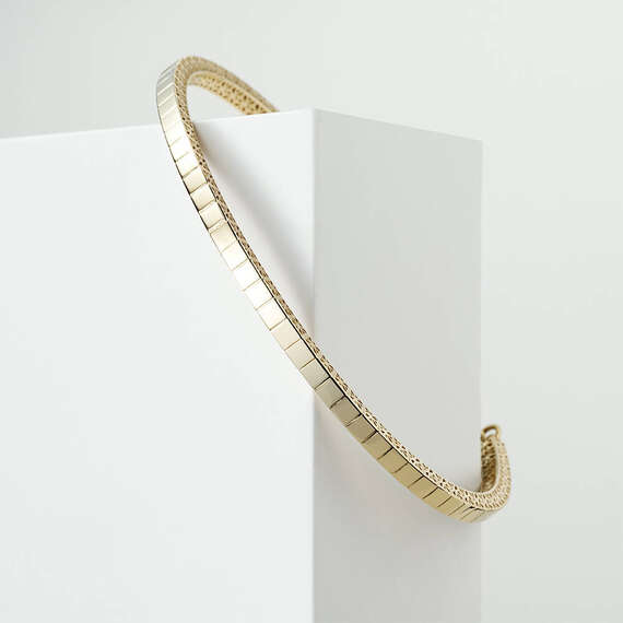 Cubes Yellow Gold Bracelet - 1