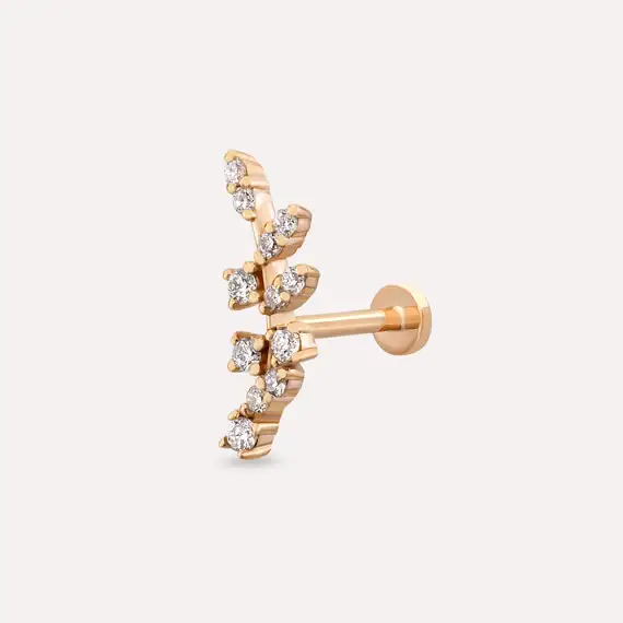 Defne Diamond Rose Gold Piercing - 1