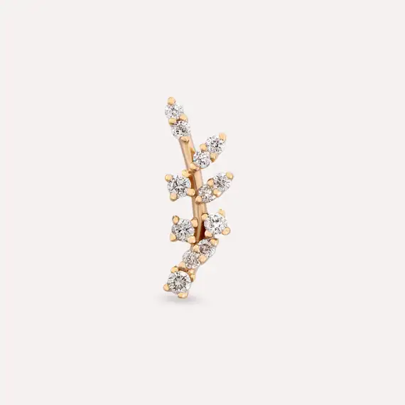 Defne Diamond Rose Gold Piercing - 4