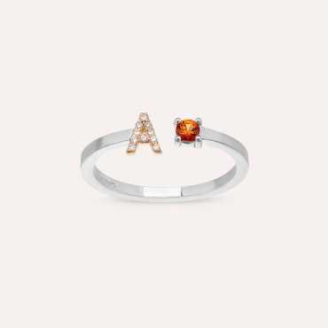 Tiny Initial Letter Ring Women A z Letter Finger Stainless - Temu Canada