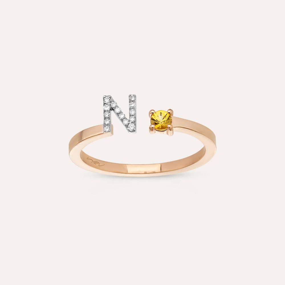 U7 Initial Ring 18K Gold Plated Hexagon Letter A-Z Stackable Signet Rings  Wedding Band for Women Girls Birthday Anniversary Gift - Walmart.com