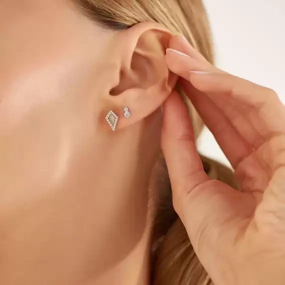 Diya 0.29 CT Diamond White Gold Earring - 2