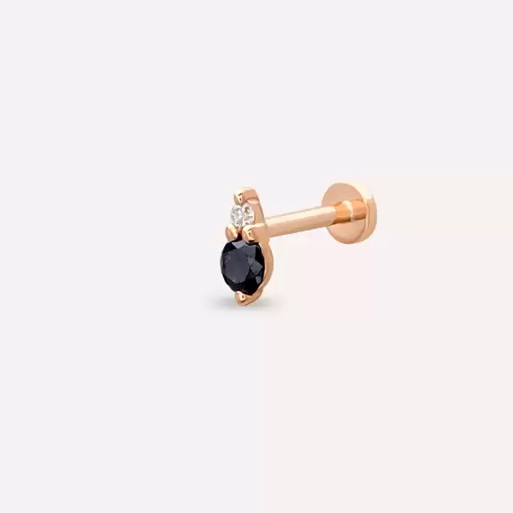 Dots Black Diamond Rose Gold Piercing - 1