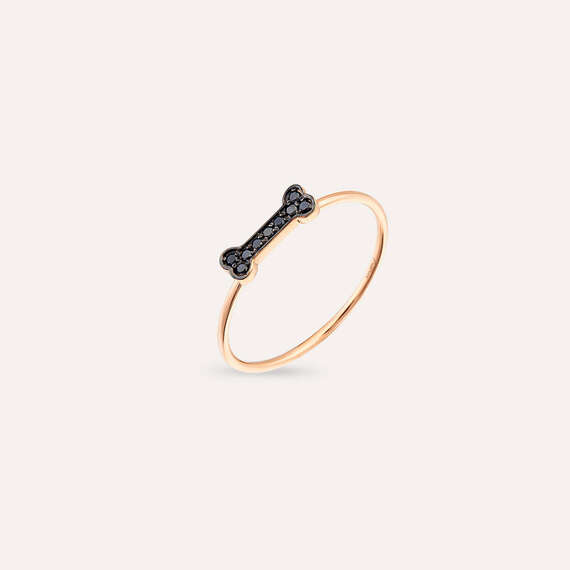 Droopy 0.06 CT Black Diamond Ring - 3