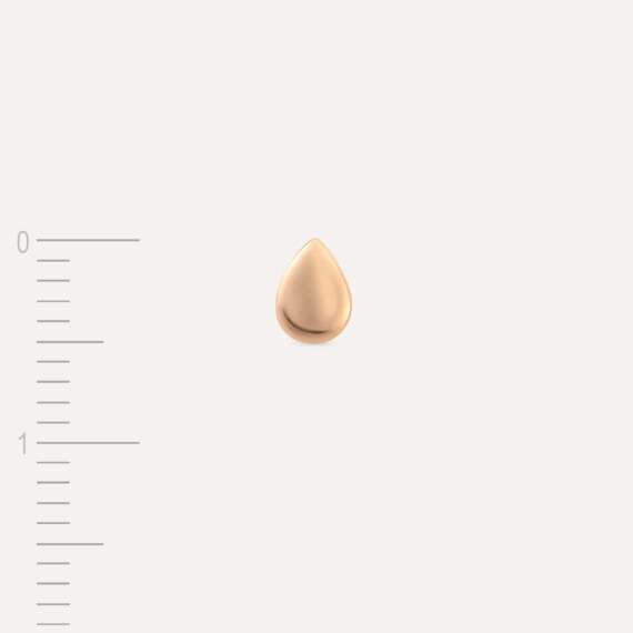 Drop Rose Gold Mini Single Earring - 4
