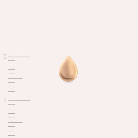 Drop Rose Gold Single Earring - 5