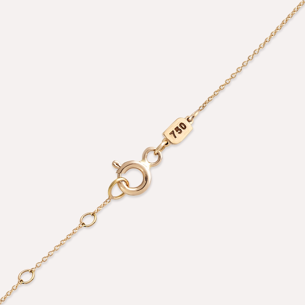 Ellie 1.90 CT Sapphire and Diamond Rose Gold Necklace - 5
