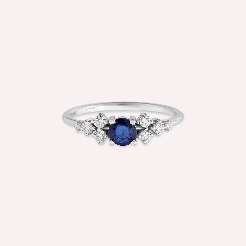 Small on sale sapphire ring