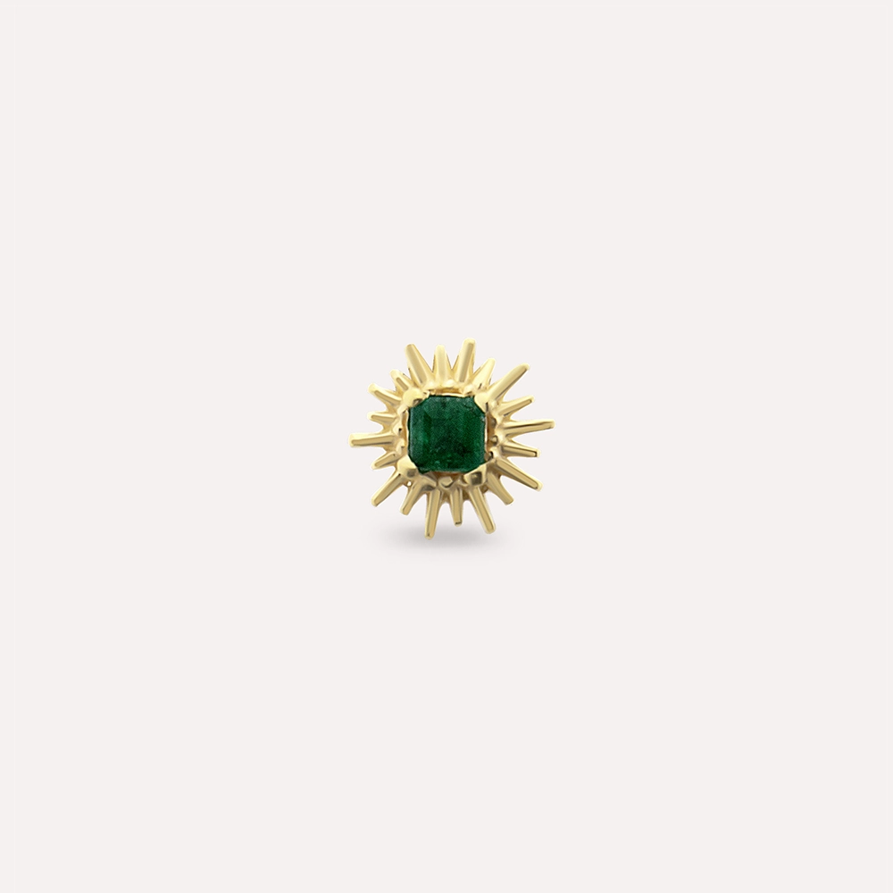 Feya Emerald Yellow Gold Piercing - 4