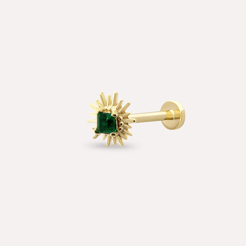 Feya Emerald Yellow Gold Piercing - 1