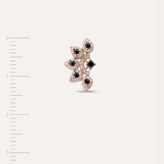 Flare 0.19 CT Black Diamond Mini Earring - 5