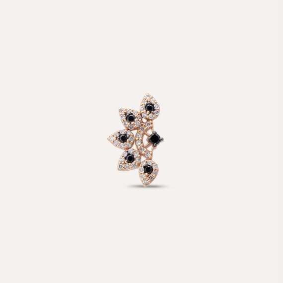 Flare 0.19 CT Black Diamond Mini Earring - 1