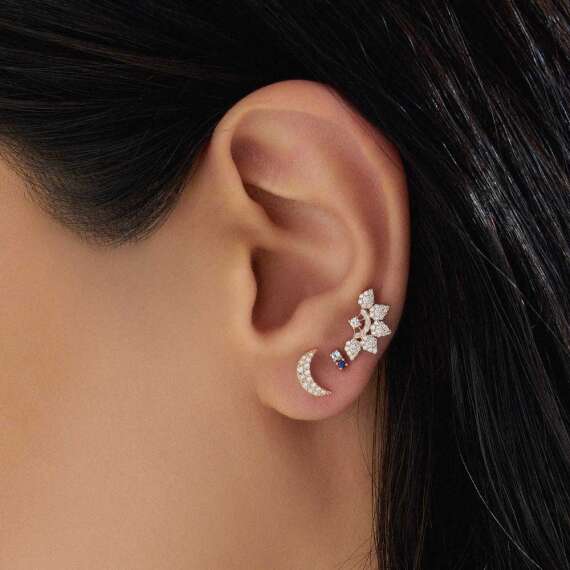 Flare 0.26 CT Diamond Mini Earring - 2