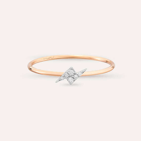 Flash 0.05 CT Pırlanta Taşlı Yüzük - 4