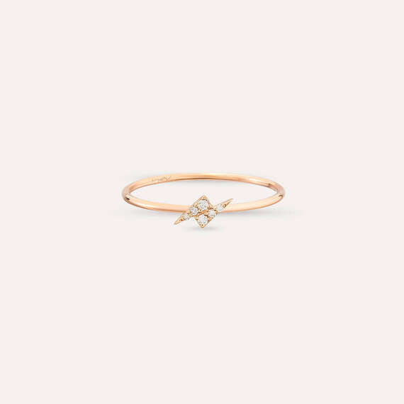 Flash Rose 0.04 CT Diamond Ring - 4