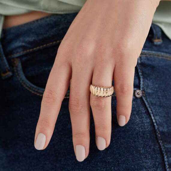 Gaia Rose Gold Ring - 4