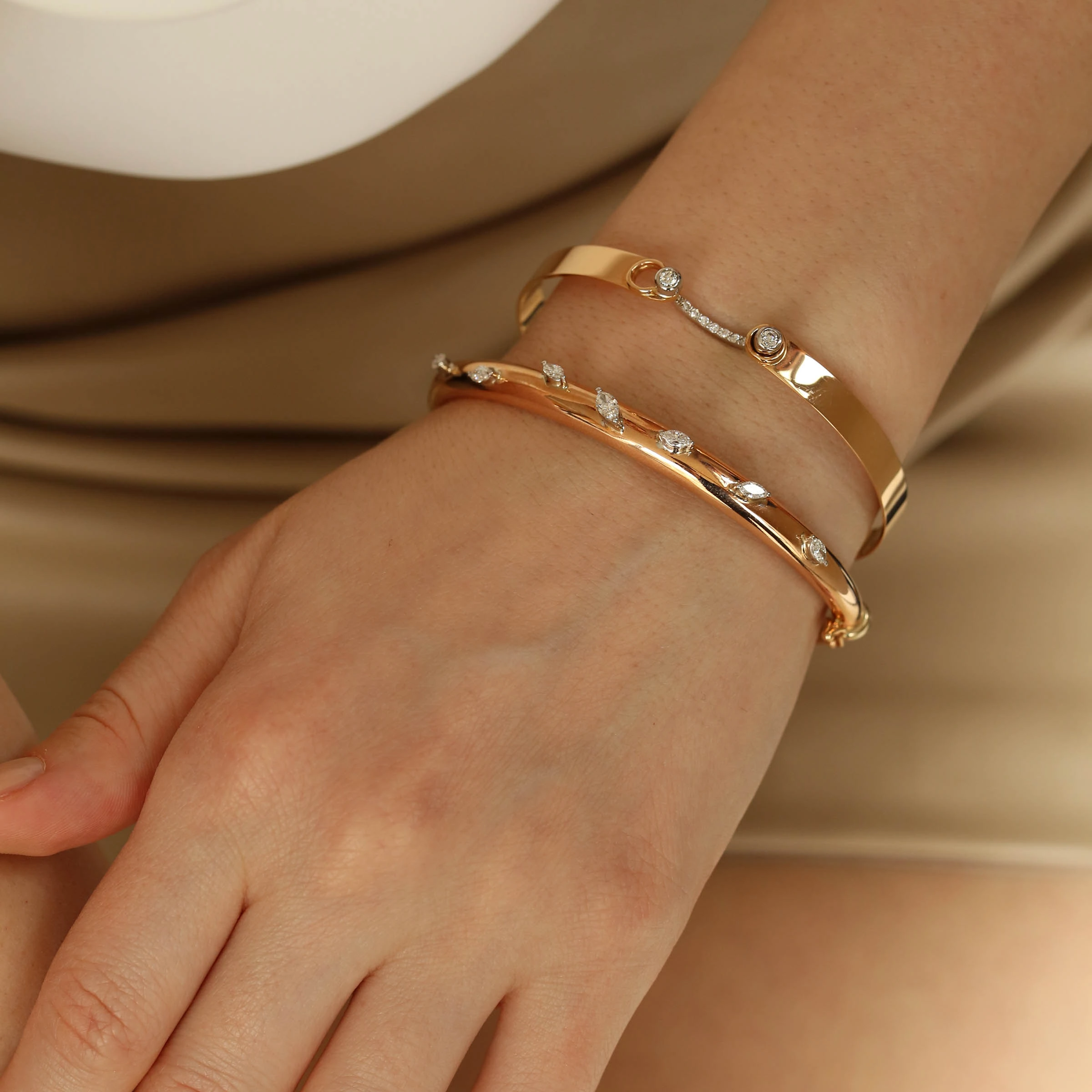 Hera 0.14 CT Diamond Rose Gold Bracelet