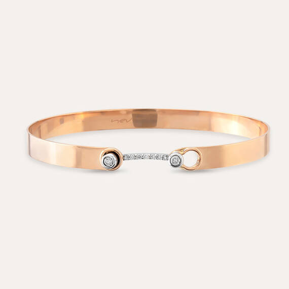 Hera 0.14 CT Diamond Rose Gold Bracelet - 4