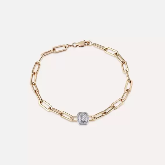 Jesse 0.21 CT Diamond Rose Gold Bracelet - 1