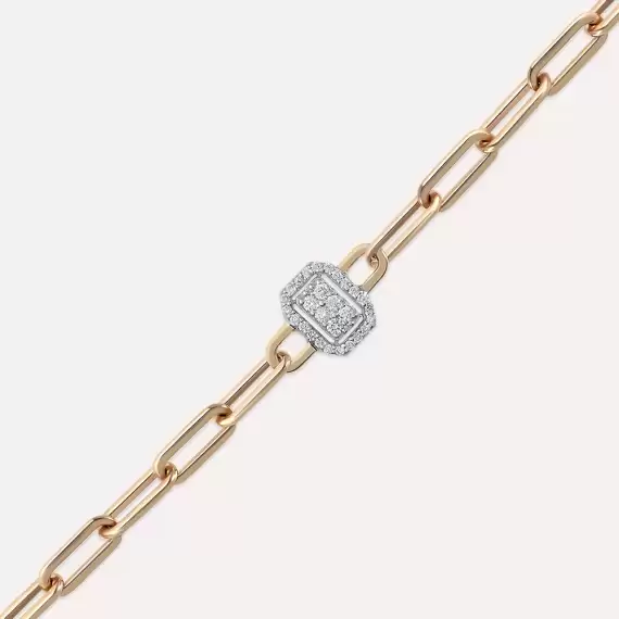 Jesse 0.21 CT Diamond Rose Gold Bracelet - 3