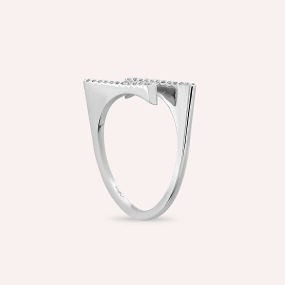 Keen 0.24 CT Diamond White Gold Ring - 4