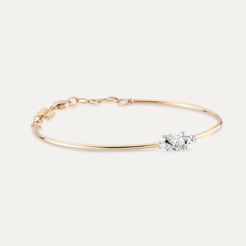Kleio 0.44 CT Diamond Rose Gold Bracelet - 4