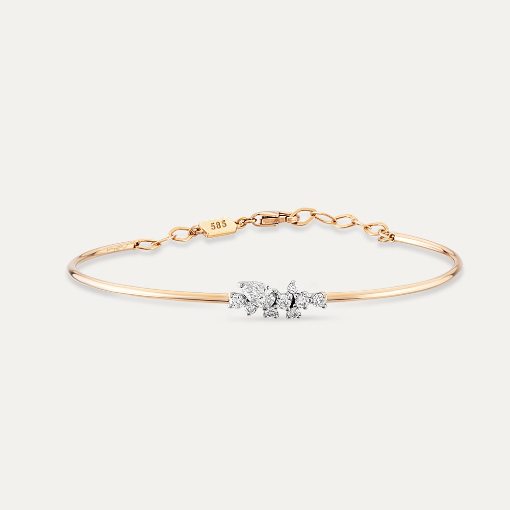 Kleio 0.44 CT Diamond Rose Gold Bracelet - 1